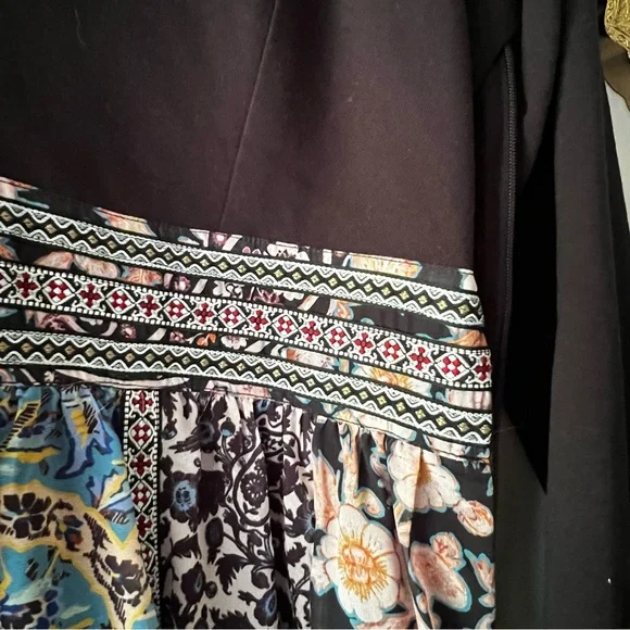 Anthropologie Black and Multicolor Maxi Dress - Picture 12 of 14